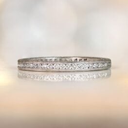 Vintage Style Diamond Wedding Band