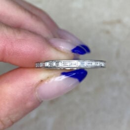 Baguette Diamond Channel Set Wedding Band Meadville Band F5