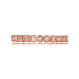 Half-Eternity Band Rose Gold and Diamonds - Sabine Band